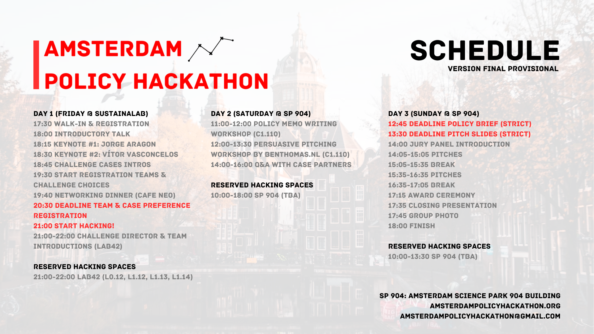 View the 2025 Hackathon Schedule